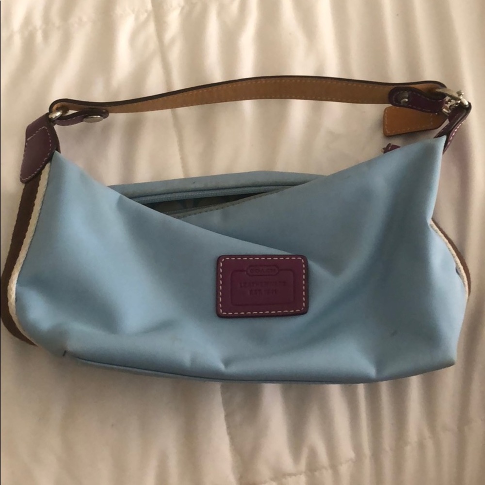 Small Light Blue Coach Bag